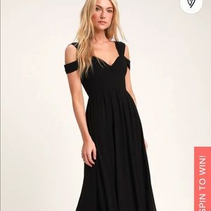 Lulus Make Me Move Black Maxi Dress